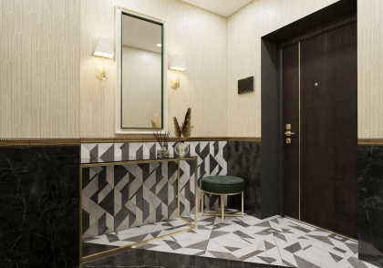 Декор ММ13106 Буонарроти серый темный мозаичный 30*32*11 (уп\5шт), шт