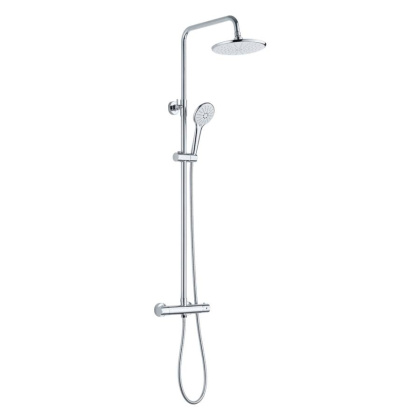 Смеситель для душа с термостатом и верхним душем, хром TERMO, арт. 34291TM