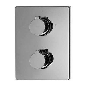 Смеситель термостатический для ванны скрытого монтажа квадрат OMNIRES Y Y1236_KCR (хром)