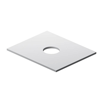 M8FST0601WG Universal Столешница под накладную раковину, для тумбы 60 см, цвет Белый глянец