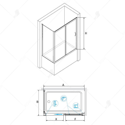 Шторка на ванну RGW SC-92, 01119257-11, 150 x 70 x 150 см стекло прозрачное, хром