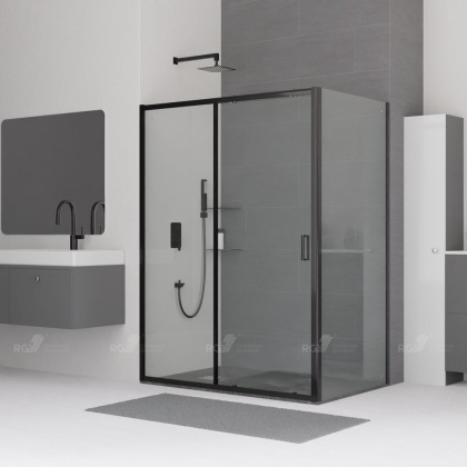 Душевой уголок RGW CL-48B (CL-14B + Z-050-1B) 1200x700