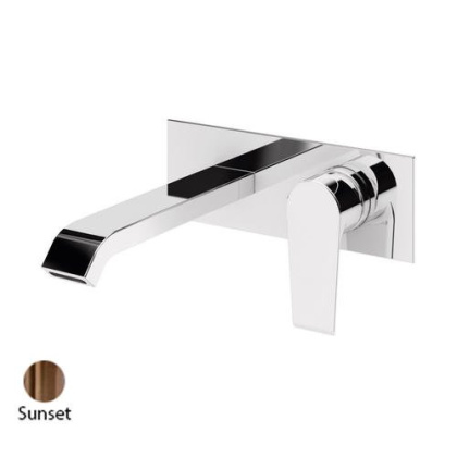 NAUTIC-BLI-SS Смеситель для раковины встраиваемый однорычажный, излив и ручка на одной площадке, исполнение Sunset