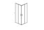 AQ ARI KV08020BL Душевой уголок квадратный, двери раздвижные 800x800x2000 профиль черный, стекло прозрачное AQ ARI KV08020BL Душевой уголок квадратный, двери раздвижные 800x800x2000 профиль черный, стекло прозрачное