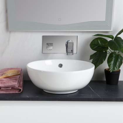 Раковина накладная керамическая круглая BB1077 Раковина накладная керамическая круглая BB1077