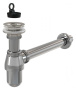 Сифон для умывальника DN32 с донным клапаном 5/4", металл Сифон для умывальника DN32 с донным клапаном 5/4", металл