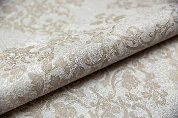 Обои виниловые Флора мотив, серый, бежевый Обои виниловые Флора мотив, серый, бежевый