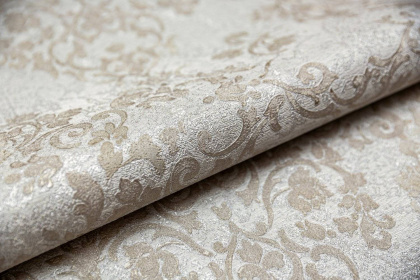 Обои виниловые Флора мотив, серый, бежевый Обои виниловые Флора мотив, серый, бежевый