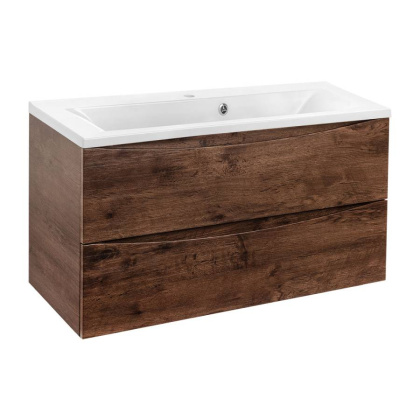 База под раковину Mia 900 подвесная, 2 выкатных ящика soft close, R.Wood