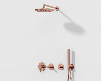 Душевой гарнитур Origin с ручным душем, цветмедный
