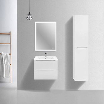 База под керамическую раковину Mia Slim 600 подвесная, 2 выкатных ящика soft close, G.White База под керамическую раковину Mia Slim 600 подвесная, 2 выкатных ящика soft close, G.White