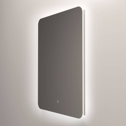 Зеркало LED VLM-3BE600 600х800 c сенсорным выключателем и диммером Зеркало LED VLM-3BE600 600х800 c сенсорным выключателем и диммером