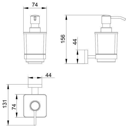 Дозатор Timo Selene 10039/00 Дозатор Timo Selene 10039/00