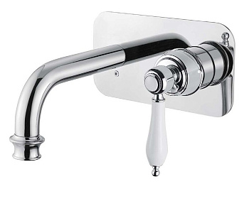 APHRODITE-BLSM2-02-Bi Встраиваемый смеситель для раковины однорычажный Исполнение: Бронза, Ручки: Белый  APHRODITE-BLSM2-02-Bi Встраиваемый смеситель для раковины однорычажный Исполнение: Бронза, Ручки: Белый