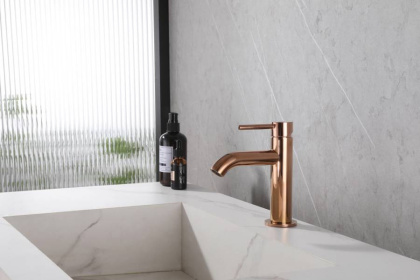 Смеситель для раковины Abber Wasser Kreis AF8110RG розовое золото Смеситель для раковины Abber Wasser Kreis AF8110RG розовое золото