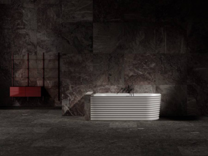 Ванна из литьевого мрамора Abber Stein 170х80 AS9651 L