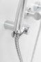 LEAF-D-01 Смеситель для душа однорычажный в комплекте с ручным душем, шлангом и держателем, исполнение хром