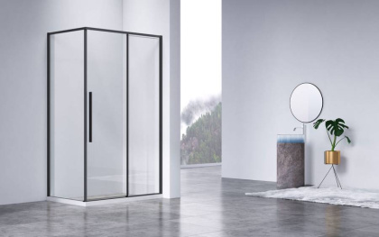 Душевой уголок Slim-N VSR-4SN8011CLB, 1100*800, черный, стекло прозрачное Душевой уголок Slim-N VSR-4SN8011CLB, 1100*800, черный, стекло прозрачное