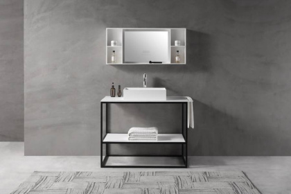 Консоль под раковину ABBER Stein AS2631 напольная, белая матовая