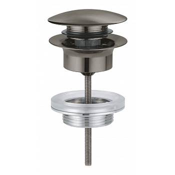 Донный клапан для раковины GROHE, темный графит матовый (65807AL0) Донный клапан для раковины GROHE, темный графит матовый (65807AL0)