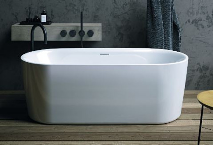 Акриловая ванна Riho Modesty 170 velvet - CHROMSPARKLE SYSTEM