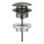 Донный клапан для раковины GROHE, темный графит матовый (65807AL0) Донный клапан для раковины GROHE, темный графит матовый (65807AL0)