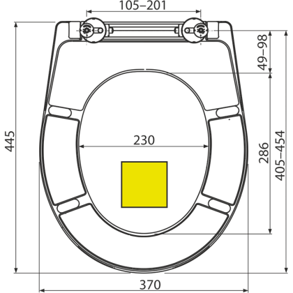 Alcaplast Сидение для унитаза Softclose желто-зеленое A604 PISTACHIO