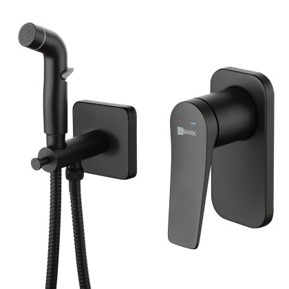 Смеситель Lemark Bronx LM3719BL с гигиеническим душем, встраиваемый Смеситель Lemark Bronx LM3719BL с гигиеническим душем, встраиваемый