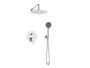 ANCONA Душевой комплек (Встр.смесит.для душа с переключ. на два выхода, верхн.душ 25см, ручной душ со шлангом, штуцером и держ.) хром, ANCONA-DSET-CRM ANCONA Душевой комплек (Встр.смесит.для душа с переключ. на два выхода, верхн.душ 25см, ручной душ со шлангом, штуцером и держ.) хром, ANCONA-DSET-CRM