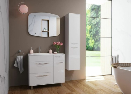 Комплект мебели Barcelona 900х450 левосторонний напольный 3 ящика 1 дверь (ШхГхВ) 898х446х860