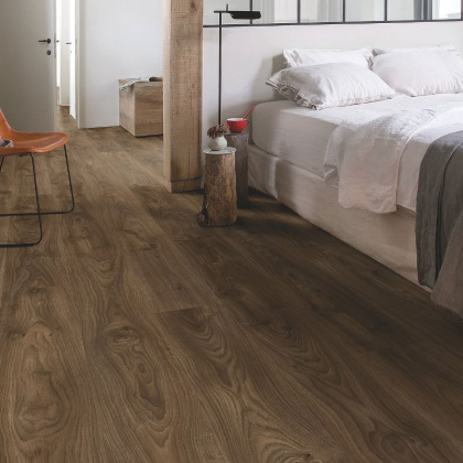 Виниловый ламинат Quick-Step Дуб коттедж тёмно-коричневый BACL40027 (9шт/2,105м2) 1251*187*4,5, м2 Виниловый ламинат Quick-Step Дуб коттедж тёмно-коричневый BACL40027 (9шт/2,105м2) 1251*187*4,5, м2