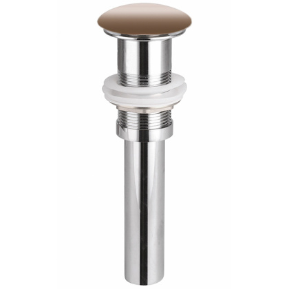 Донный клапан без перелива с керамической накладкой с системой "Click-Clack" Донный клапан без перелива с керамической накладкой с системой "Click-Clack"