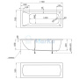Акриловая ванна 1Marka Modern 175х70 01мод17570