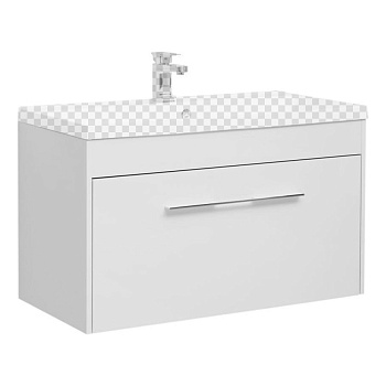 Тумба под раковину Aquanet Августа 100 белый глянец