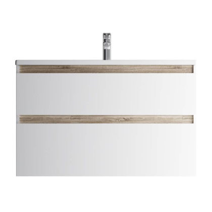M85AFHX1002WG X-Joy, База под раковину, подвесная, 100 см, 2 ящика, Белый глянец