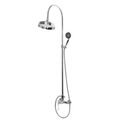 MARGOT-CD-02-M Душевая колонна со смесителем, верхним и ручным душем бронза, ручка бронза MARGOT-CD-02-M Душевая колонна со смесителем, верхним и ручным душем бронза, ручка бронза