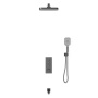 Душевой комплект VSFW-433T1GM встраиваемый, термостатический, 3 режима, вороненая сталь