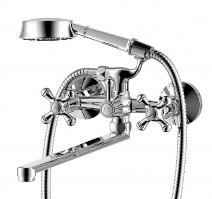 239500000 Retro Смеситель Для ванны/душа с длинным изливом, душ.гарнитуром, шт