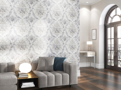 Обои виниловые Эдем мотив, серый Обои виниловые Эдем мотив, серый