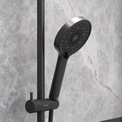 947020300 Apollo ручной душ, круг 3 функции, Черный