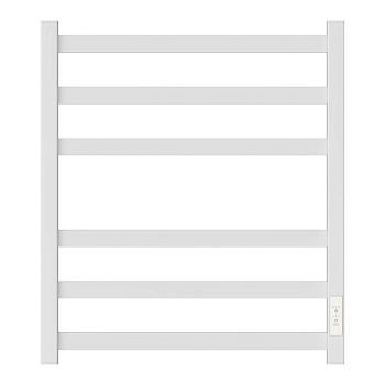 Полотенцесушитель электрический Point Меркурий PN83856W П6 500x600, диммер справа, белый