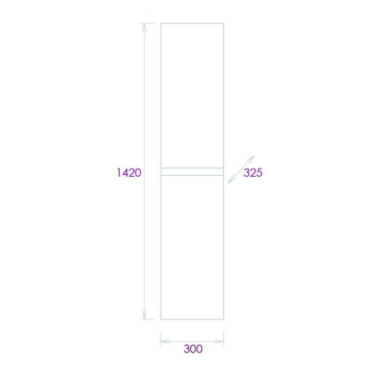 Пенал Onika Эвада 30 подвесной, белый, универсальный Пенал Onika Эвада 30 подвесной, белый, универсальный