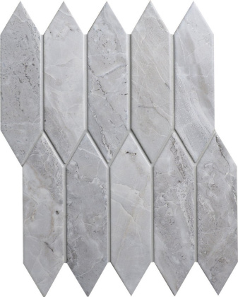 Мозаика Level light матовый серый (31,3см*25,5см*6мм) (18шт/1,436м2), м2