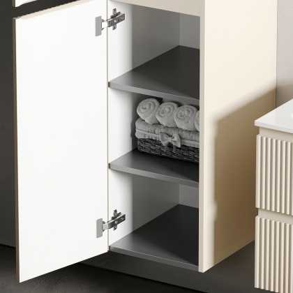 Шкаф-пенал SANCOS Snob R подвесной Beige Soft, 350х350х1650 мм, арт. PSNR35CE