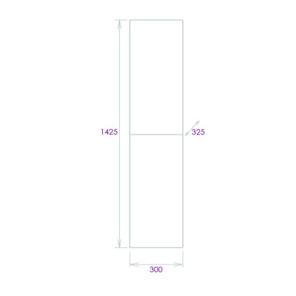 Пенал Onika Марбл 30 подвесной, мрамор/камень бетонный, универсальный