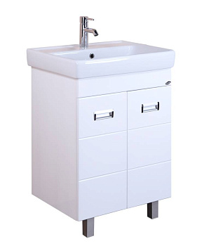 Тумба Onika Балтика-Квадро 55 напольная, белая (ум.Тигода 55) Тумба Onika Балтика-Квадро 55 напольная, белая (ум.Тигода 55)