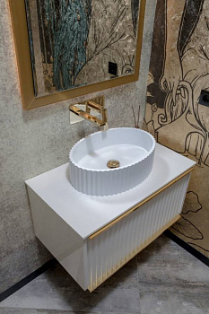 Раковина Canale рифл матовая белая Раковина Canale рифл матовая белая