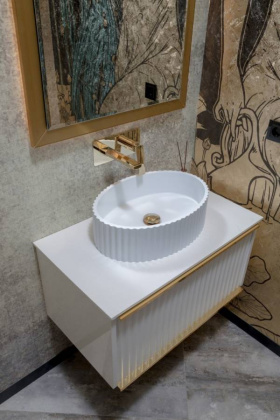 Раковина Canale рифл матовая белая Раковина Canale рифл матовая белая