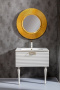 Тумба Linea 80 белая+Золото 842-080-WG Boheme Тумба Linea 80 белая+Золото 842-080-WG Boheme