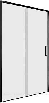 Душевая дверь Aquanet Pleasure Evo 110 AE65-N110-BT профиль черный, прозрачное стекло